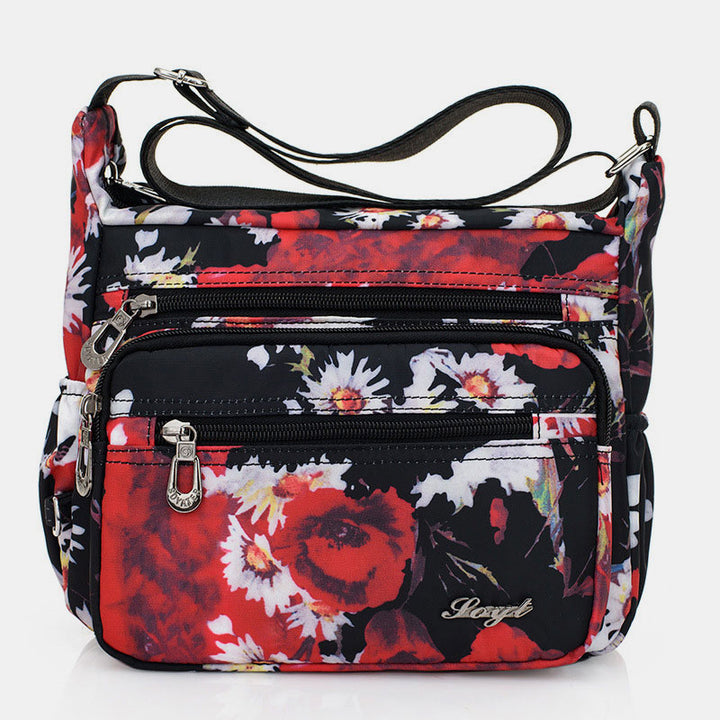 Damen Umhängetasche Multi-Pocket Nylon Schulter Handtasche Geldbörsen Reisetaschen