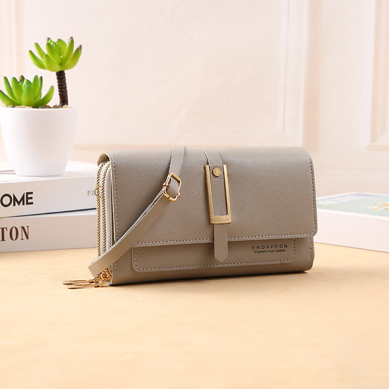 Handytasche für Damen, einfarbig, große Kapazität, Gewicht