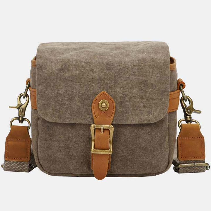 Wasserdichte Schulterkameratasche aus Canvas im Vintage-Stil