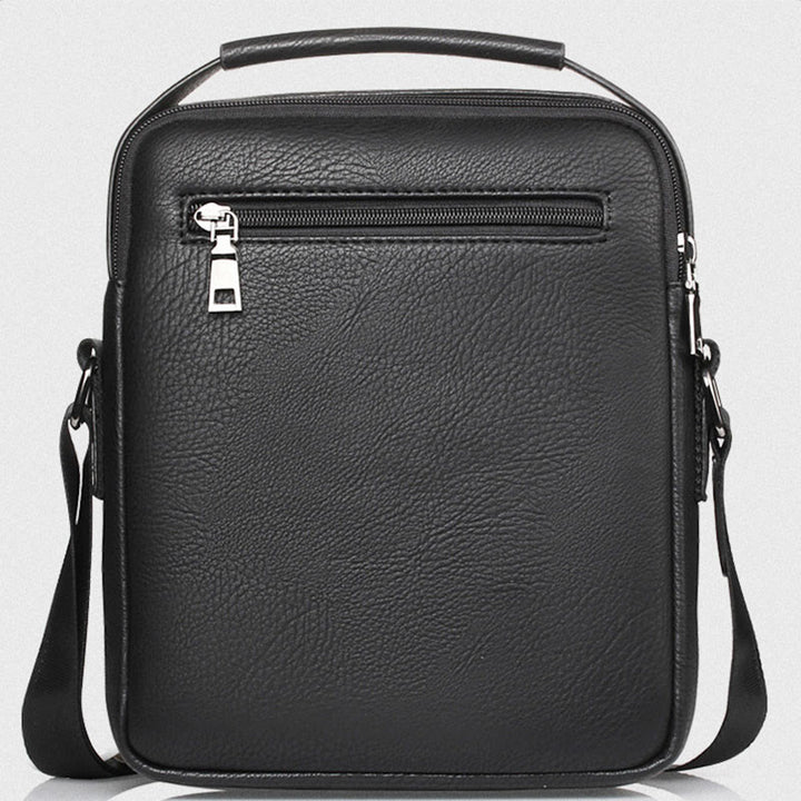 Messenger Bag für Herren, lässige Umhängetasche aus PU-Leder