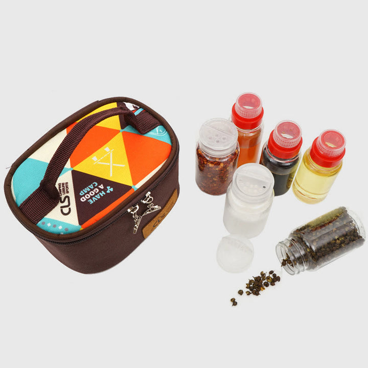 Aufbewahrungstasche für Outdoor-Camping-Grill-Mini-Gewürzflaschen-Set