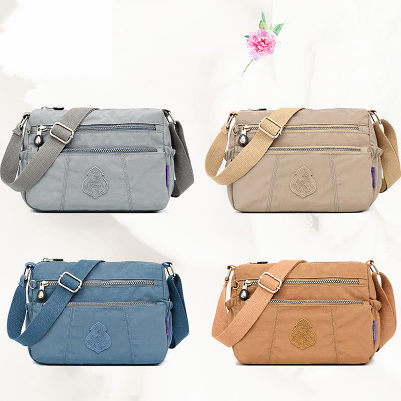 Umhängetasche für Damen, urban, lässig, zum Einkaufen, Nylontuch, Muttertasche