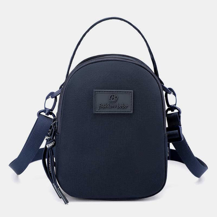 Umhängetasche mit dreifachem Reißverschluss für Damen, wasserdichte Mini-Reisehandtasche