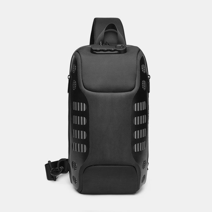 Multifunktionale, wasserdichte, diebstahlsichere Schultertasche mit USB-Ladeanschluss