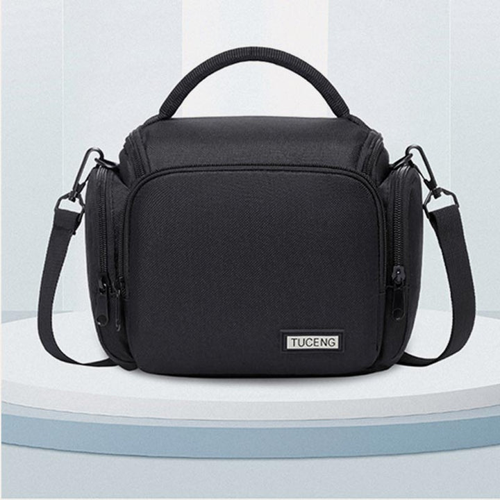 Kleine Kameratasche Vintage Gepolsterte Kameraschultertasche mit Umhängegurt