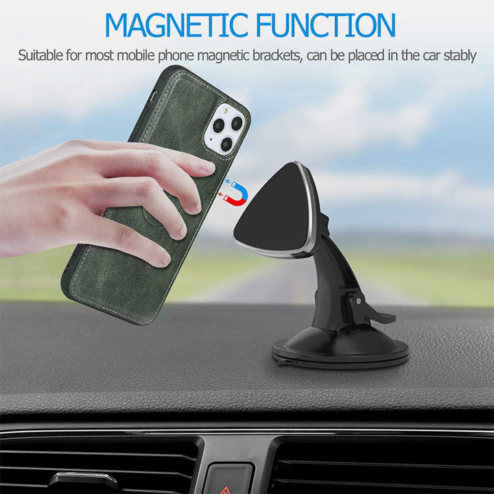 Multifunktionale abnehmbare magnetische Leder-Telefonhülle für iPhone16/15/14/13