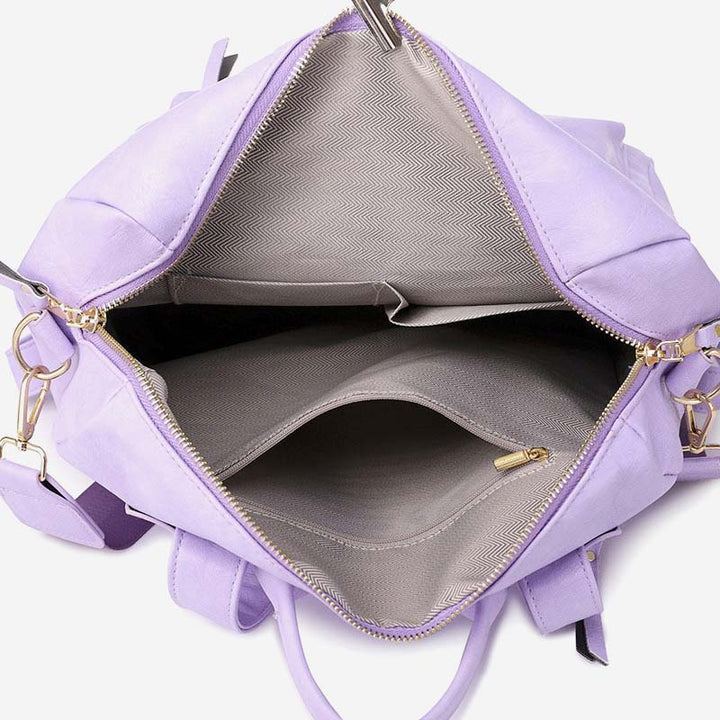 Eleganter Rucksack im College-Stil mit großem Fassungsvermögen und vielen Tragemöglichkeiten