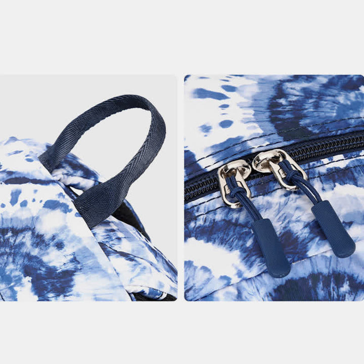 Schulrucksack-Set 3-teilig Batikmuster Mädchen Büchertaschen Lunchtasche Federmäppchen