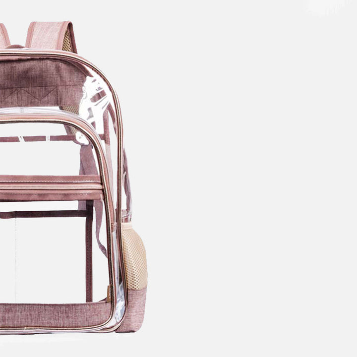 Rucksack für Frauen einfacher PVC transparenter Jelly Teenager Day Pack