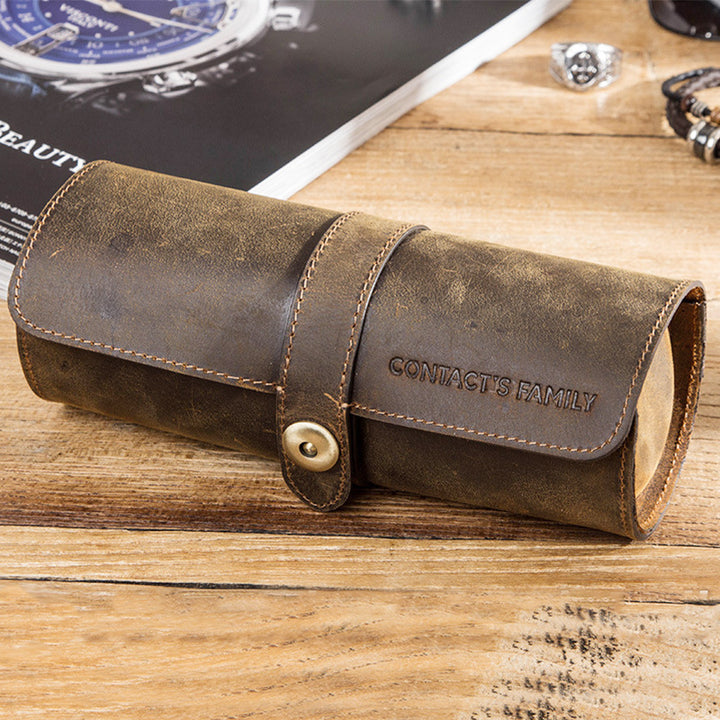Unisex Vintage Roll Aufbewahrungstasche für Uhren