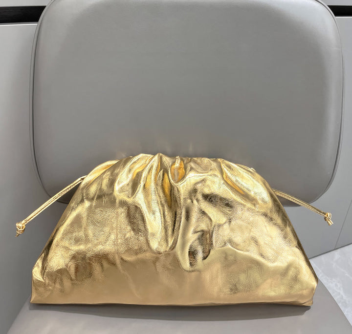 Dumpling Clutch Umhängetasche Cloud Sparkling Metallic Geldbörse für Damen