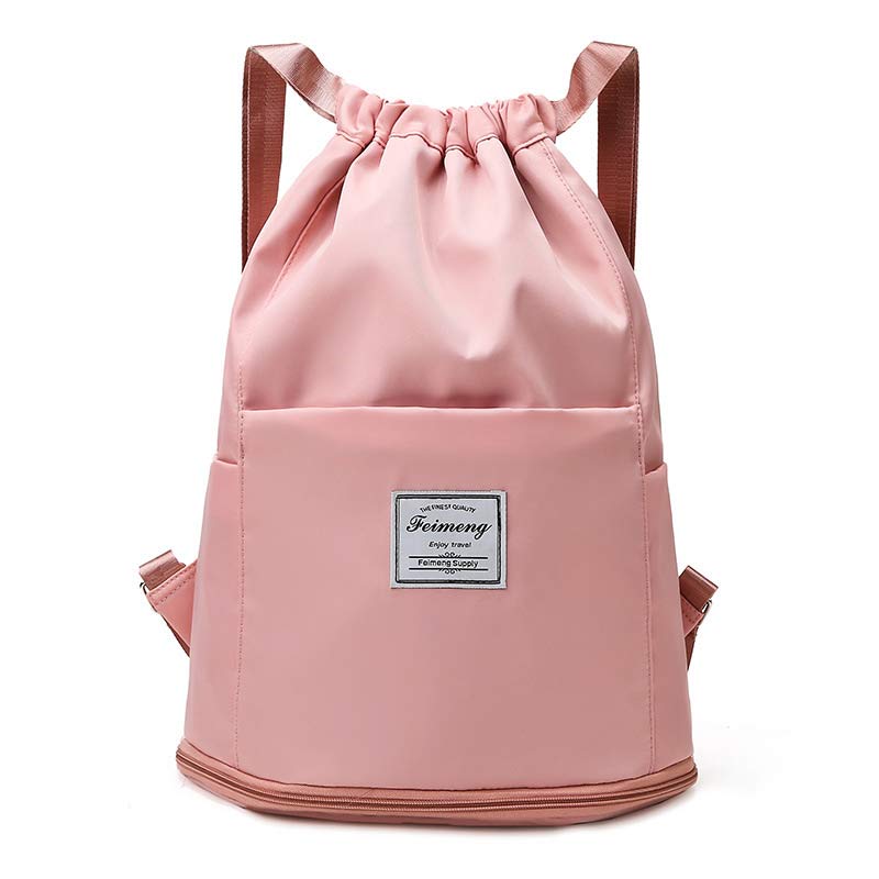 Kordelzug-Rucksack für Damen, wasserdicht, groß, Nass- und Trockentrennrucksack