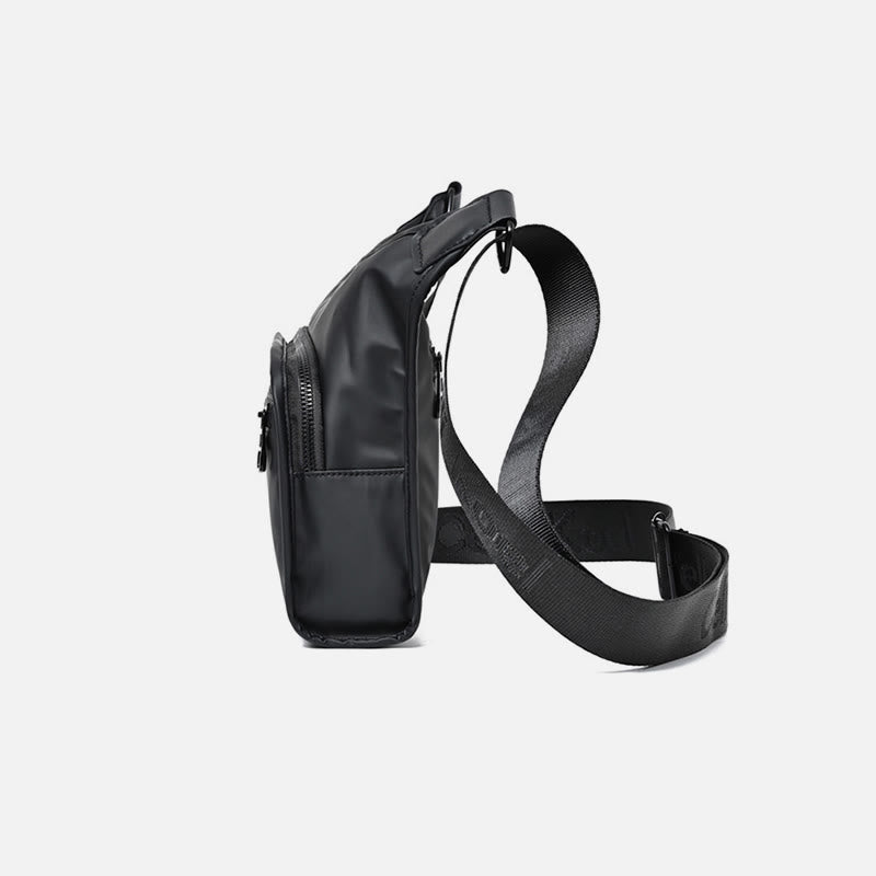 Einfache Messenger Bag mit breitem Riemen, leistungsstarke Umhängetasche für Herren