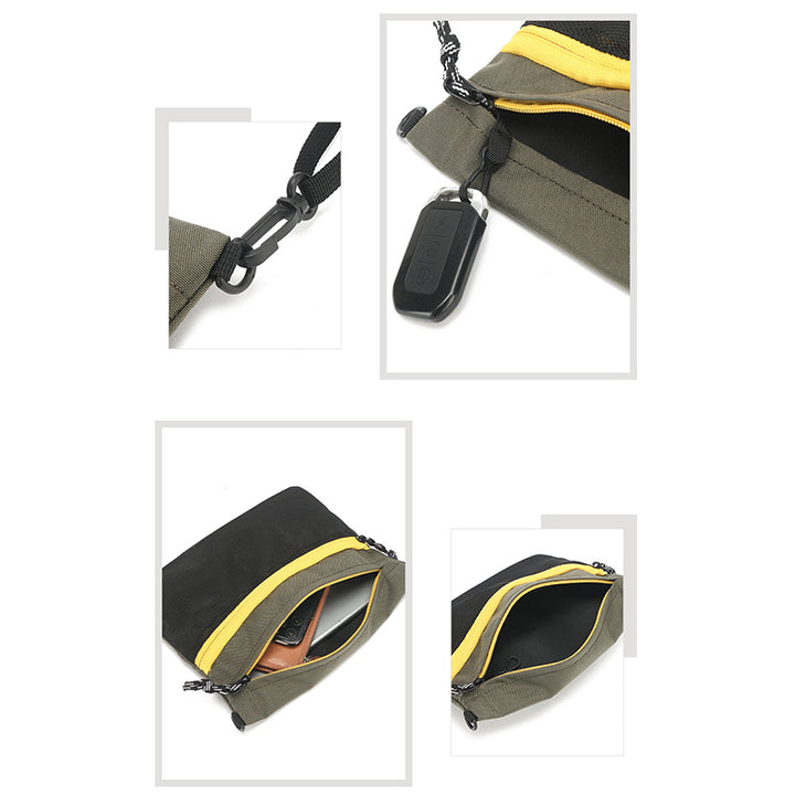 Umhängetasche für Herren, Vintage, klein, leicht, Handytasche, Geldbörse
