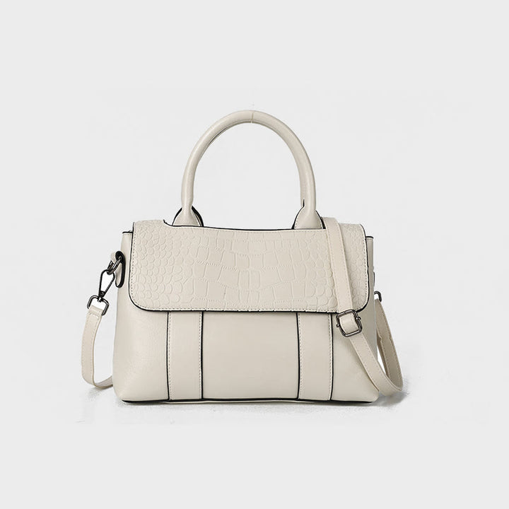 Top-Griff-Tasche für Frauen Krokodil-Textur einfache Umhängetasche