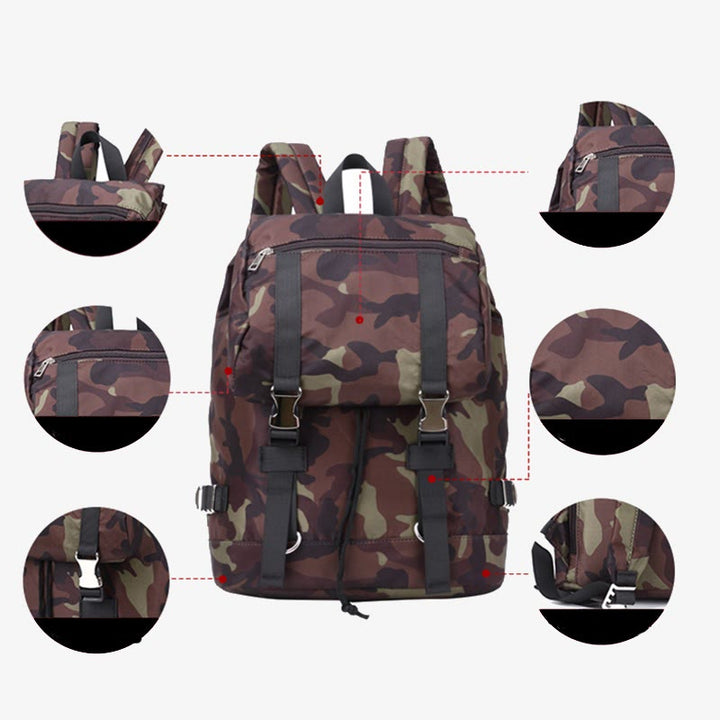 Rucksack für Herren, für Freizeitreisen im Freien, große Kapazität, Computertasche