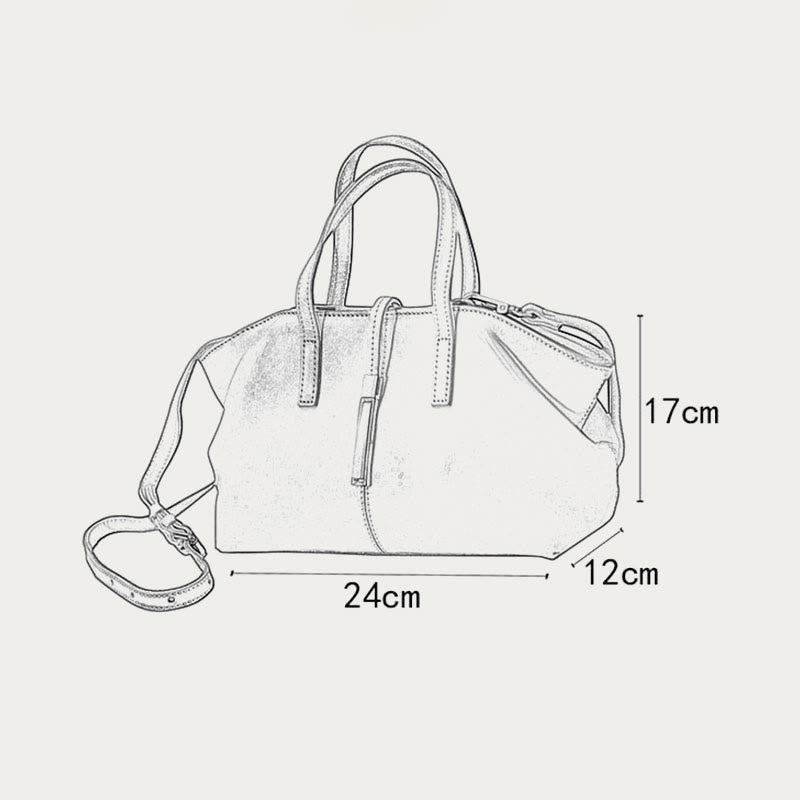 Top-Griff-Tasche für Frauen Dating Vintage Leder Umhängetasche