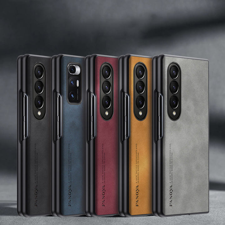 Frosted Handyhülle für Samsung Schützende flexible Lederhülle