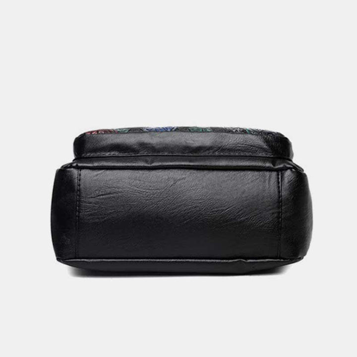 Damen Umhängetasche mit mehreren Taschen und Blumenmuster, geräumige Schulterhandtasche, Geldbörse