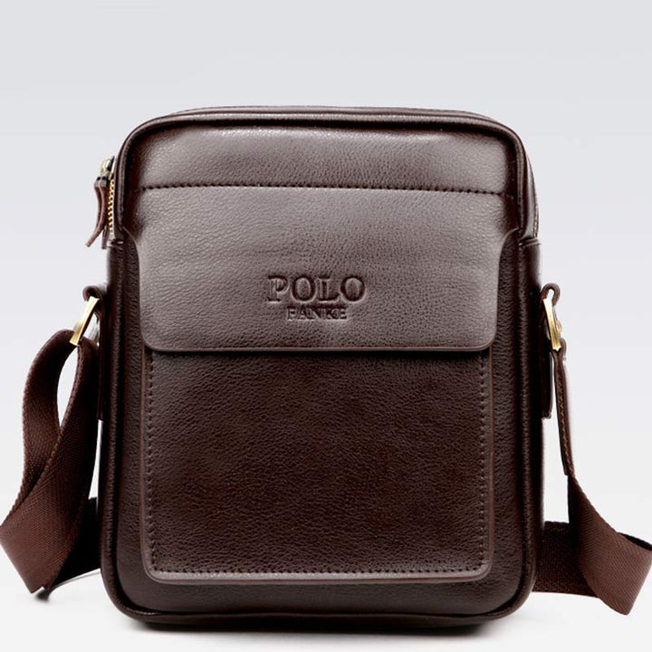 Herren Leder Umhängetasche Crossbody Bag Kleine Messenger Bag für die Arbeit Business