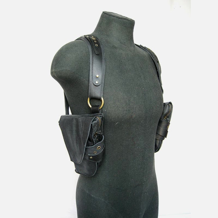 Punk Steam Unterarmholster für Damen und Herren, verstellbare Weste