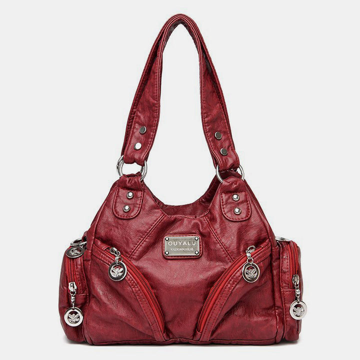 Vintage Echtleder Elegante Multifunktionale Handtasche