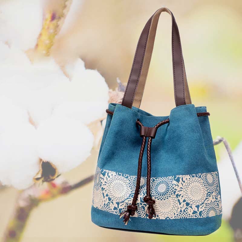 Umhängetasche für Damen, lässig, große Kapazität, bedruckt, Einkaufshandtasche
