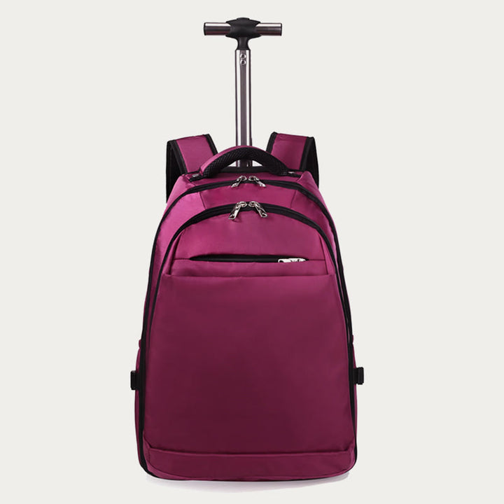 Einfarbig Oxford Rucksack Frauen Männer Business Reise Trolley