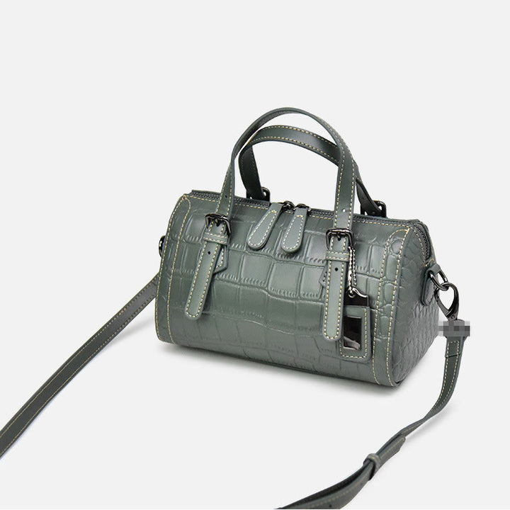 Krokodildruck Leder Handtasche Business Commuter Damen Umhängetasche
