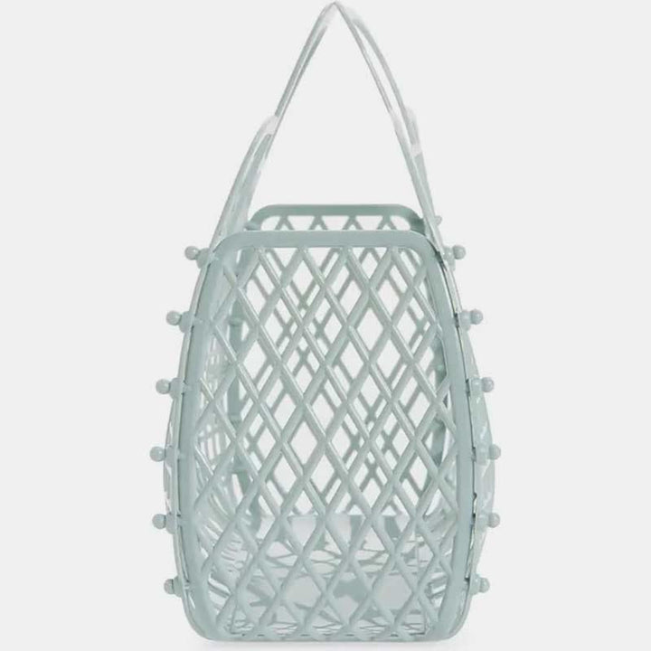 Handtasche für Badezimmer, Rautenförmig, flexible Aufbewahrung, zusammenklappbarer Badekorb