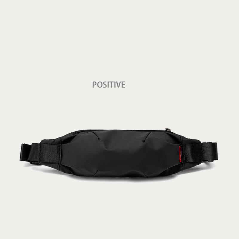 Schultertasche für Herren, schmale, leichte Brusttasche aus Oxford-Gewebe für Mobiltelefone