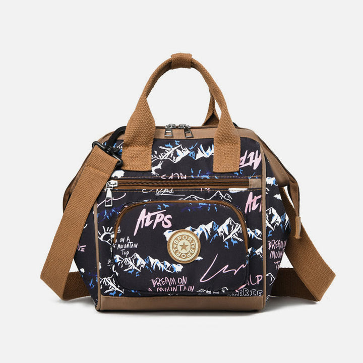 Funktionelle wasserdichte Umhängetasche, umwandelbarer Mini-Rucksack, Mamatasche