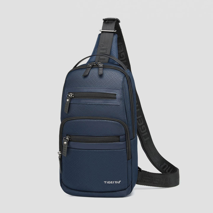Wasserdichte, langlebige Schultertasche mit Reißverschluss und mehreren Taschen, großes Fassungsvermögen