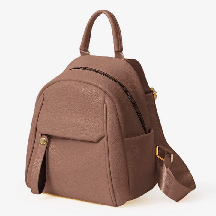 Damen Mini Rucksack Kleiner Reiserucksack Casual PU Leder Tagesrucksack Geldbörsen