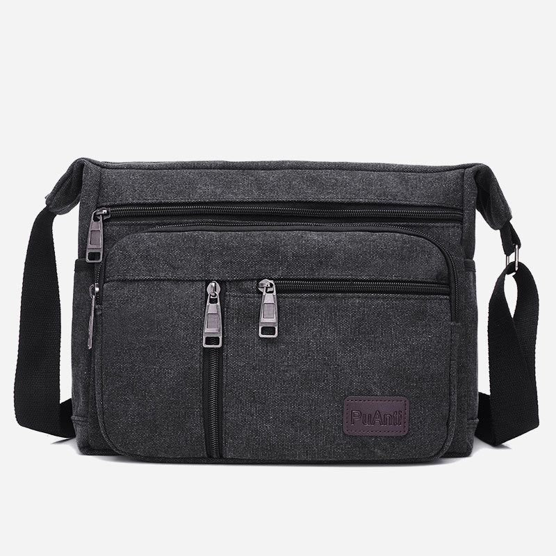 Umhängetasche für Herren, Vintage, Outdoor, Canvas, Business-Umhängetasche