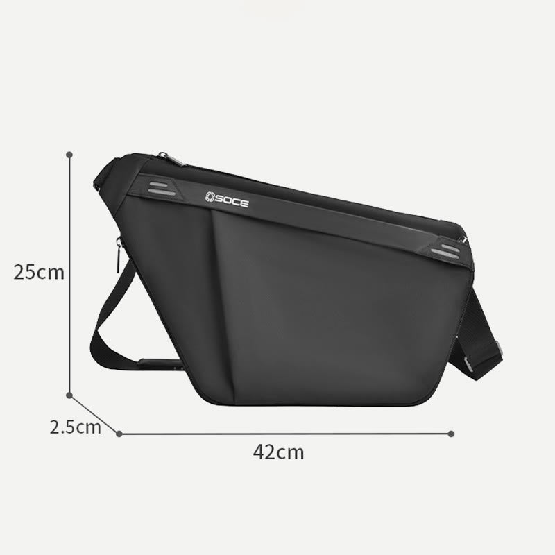 Schultertasche für Herren, lässiger Einkaufsbummel, wasserdichter Umhängetaschen-Tagesrucksack