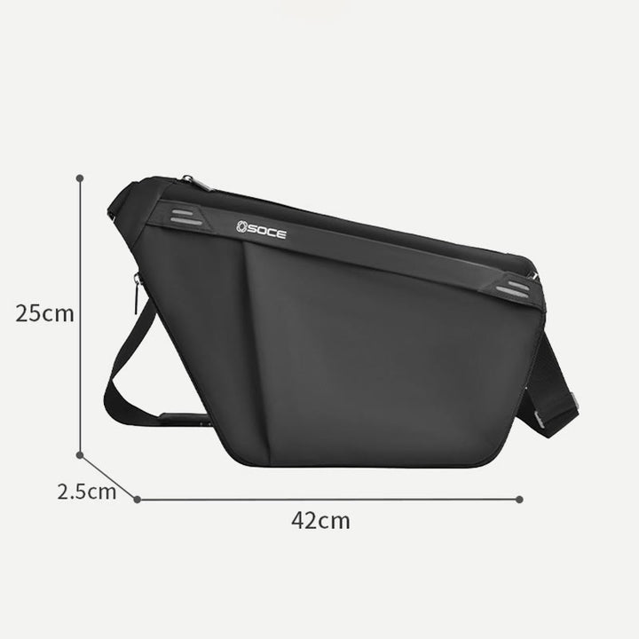 Schultertasche für Herren, lässiger Einkaufsbummel, wasserdichter Umhängetaschen-Tagesrucksack