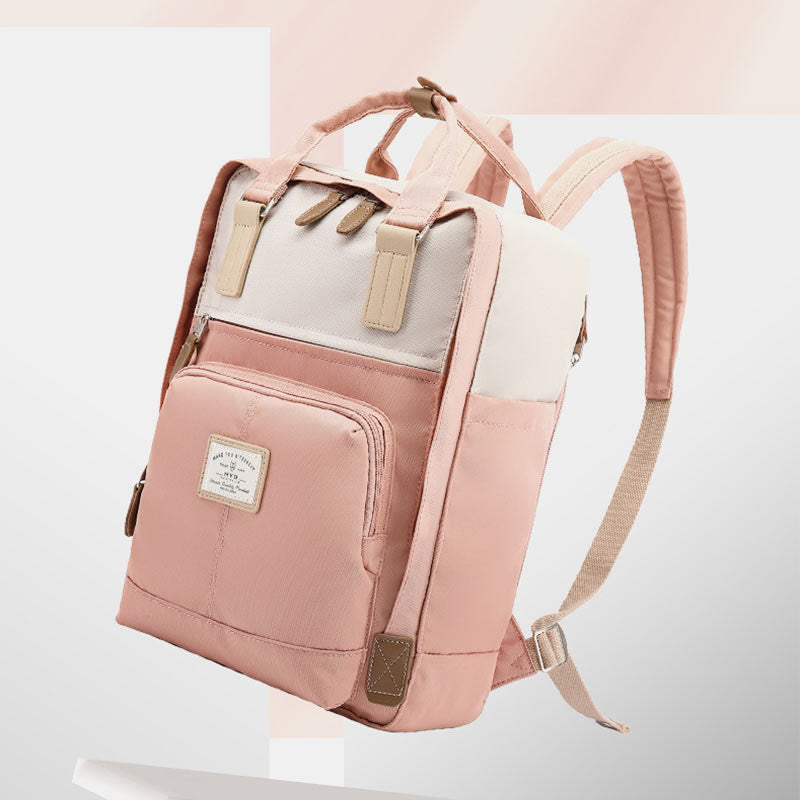 Rucksack für Studenten im Teenageralter, einfacher, leichter Computer-Tagesrucksack mit mehreren Taschen