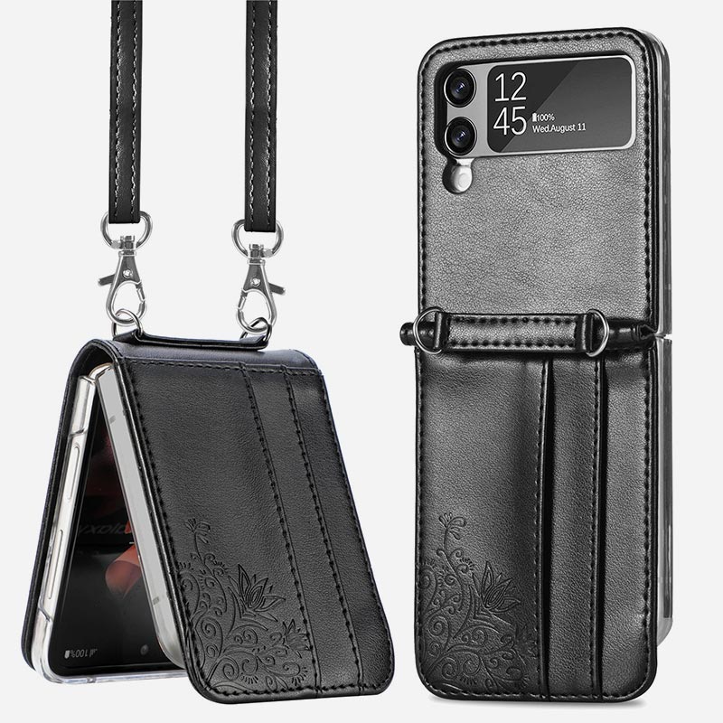 Samsung Galaxy Z Flip 3 Handyhülle Crossbody Handytasche Geldbörse