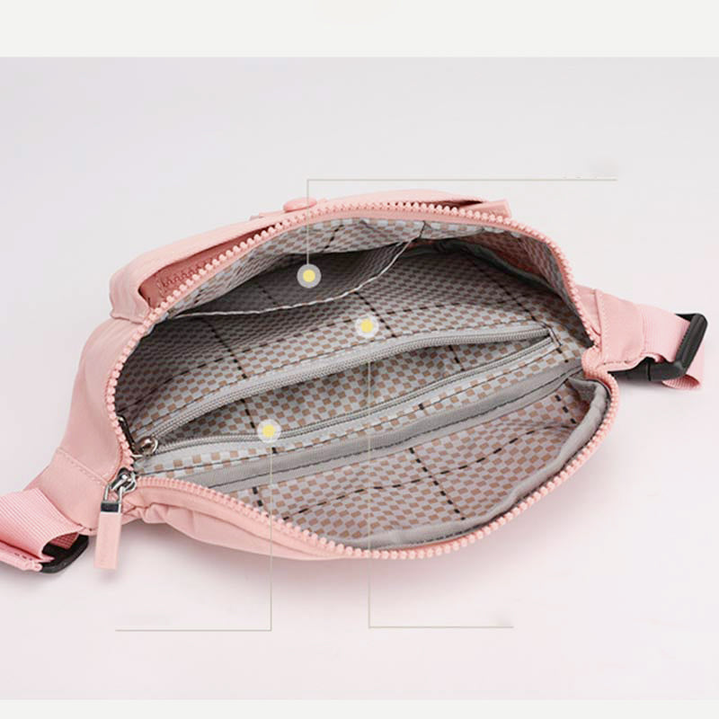 Leichte Hüfttasche für Damen, wasserdicht, für Reisen und Sport, Brusttasche