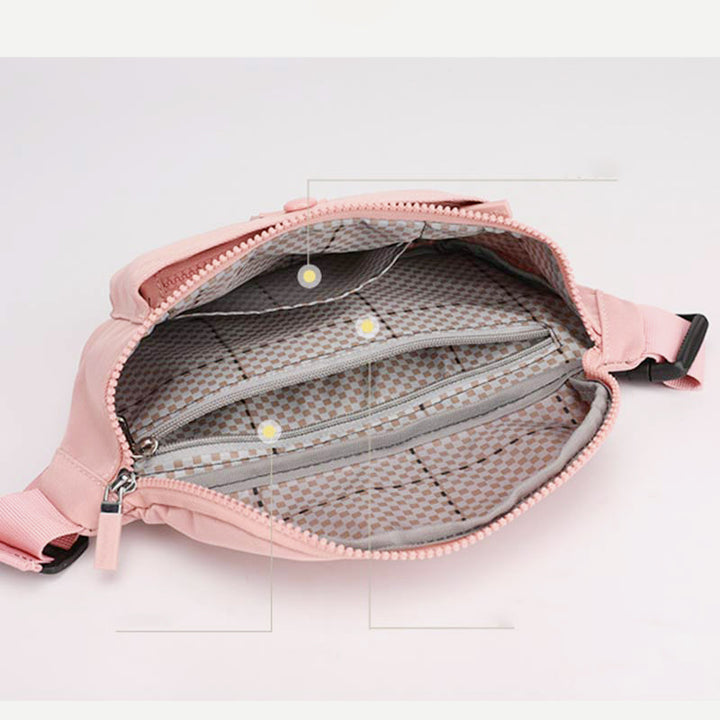 Leichte Hüfttasche für Damen, wasserdicht, für Reisen und Sport, Brusttasche
