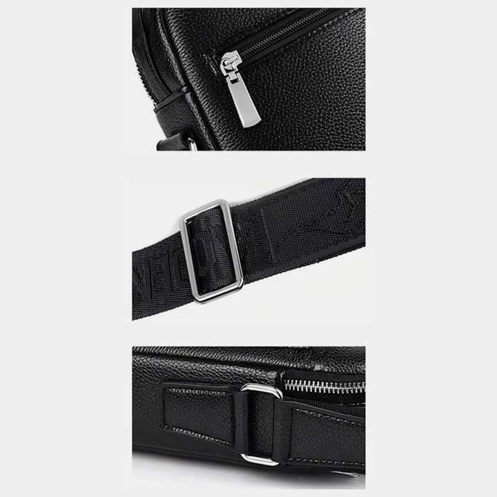 Messenger Bag für Herren, leicht, wasserdicht, Reise-Umhängetasche mit Nieten
