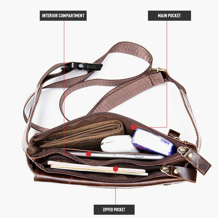Trendige Retro-Gürteltasche mit großem Fassungsvermögen