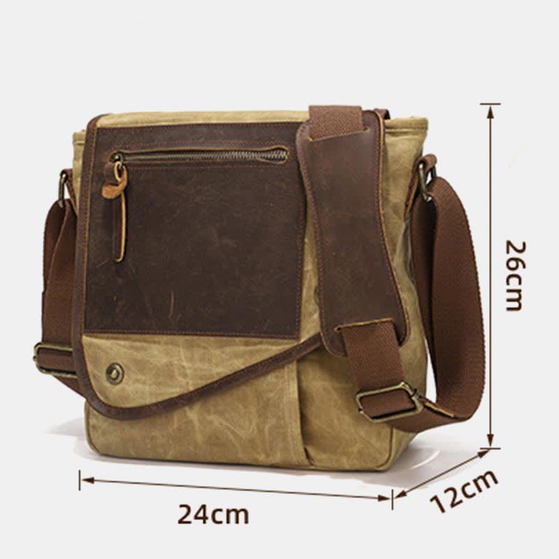 Herren Messenger Bags Canvas Umhängetasche Reise Arbeitstasche