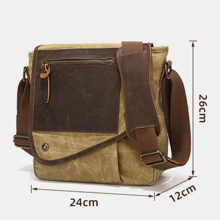 Herren Messenger Bags Canvas Umhängetasche Reise Arbeitstasche