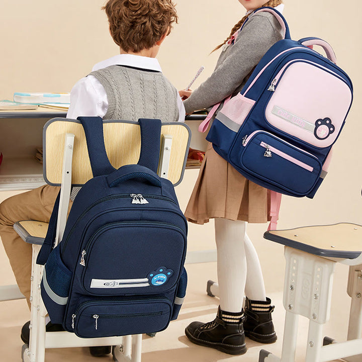 Rucksack für Kinder, lässig, süß, Farbe, Nylon, große Schultasche