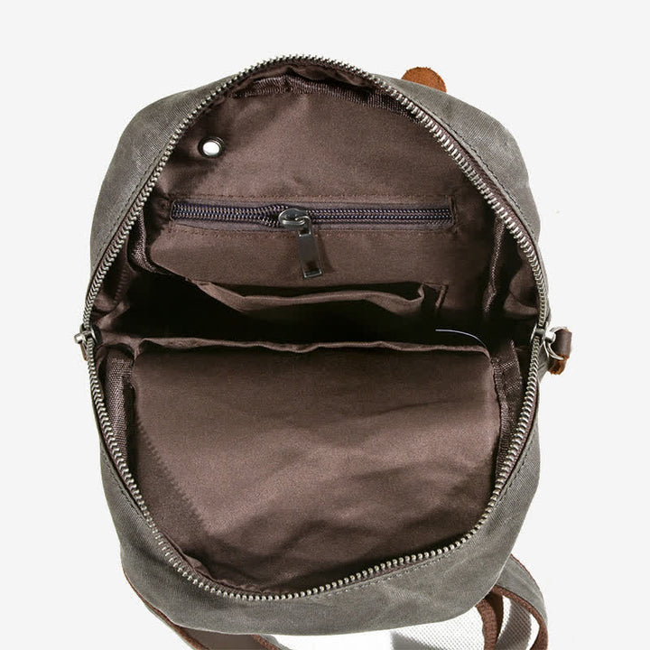 Schultertasche aus Canvas, Brusttasche, Reise-/Wanderrucksack, Umhängetasche, Tagesrucksack