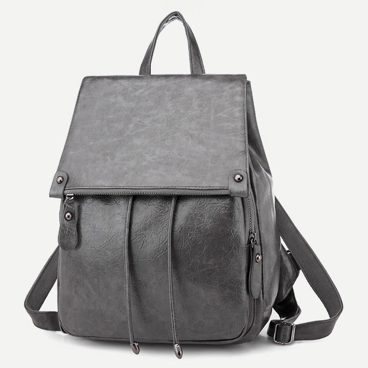 Rucksack für Damen, großes Fassungsvermögen, wasserdicht, Tagesrucksack aus PU-Leder