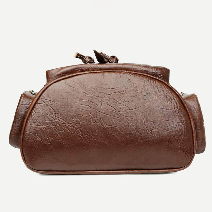 Veganer Lederrucksack für Damen, Vintage, Damen und Mädchen, lässiger Tagesrucksack