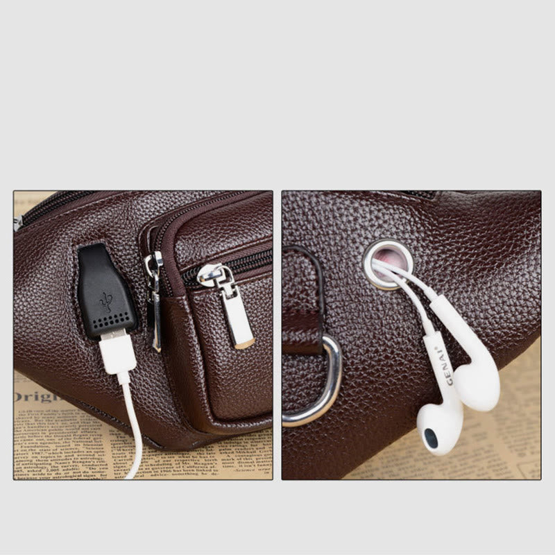 Gürteltasche für Männer, intime, lässige Umhängetasche mit großer Kapazität